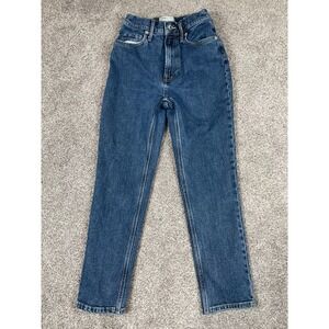 Everlane Jeans Womens 24 Cropped Original Cheeky denim Straight Classic Elastic